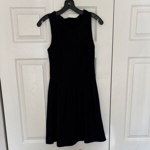 Aqua Black Sleeveless Mini Dress